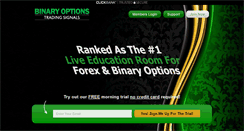 Desktop Screenshot of binaryoptionstradingsignals.com